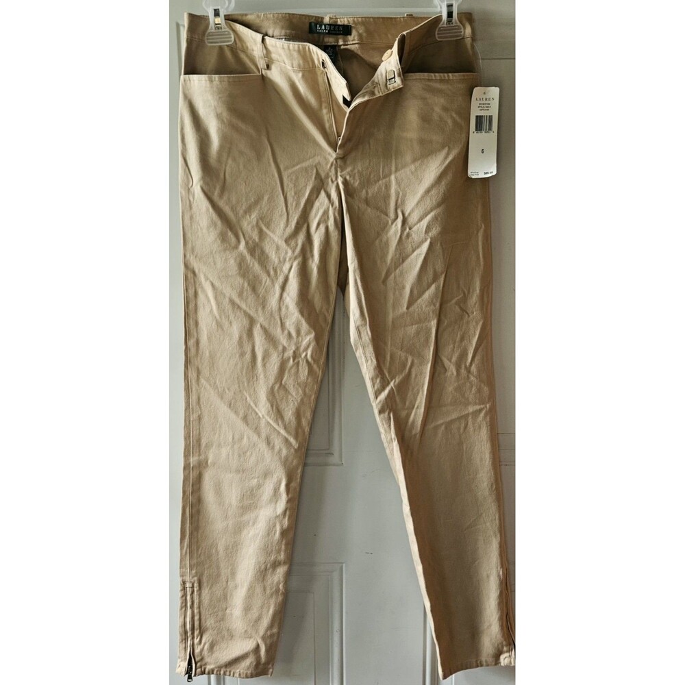NWT Ralph Lauren Womens Pants Size 6 Haptn/Khaki‎